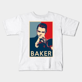 Chet Baker Hope Poster - Sizes of Jazz History Kids T-Shirt